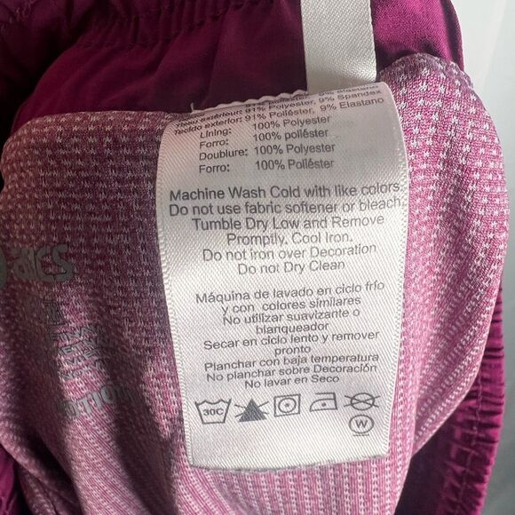 Asics Women's Magenta Athletic Shorts - Picture 10 of 14